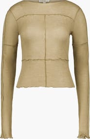 SAEMDI Lia Sheer Jersey Top