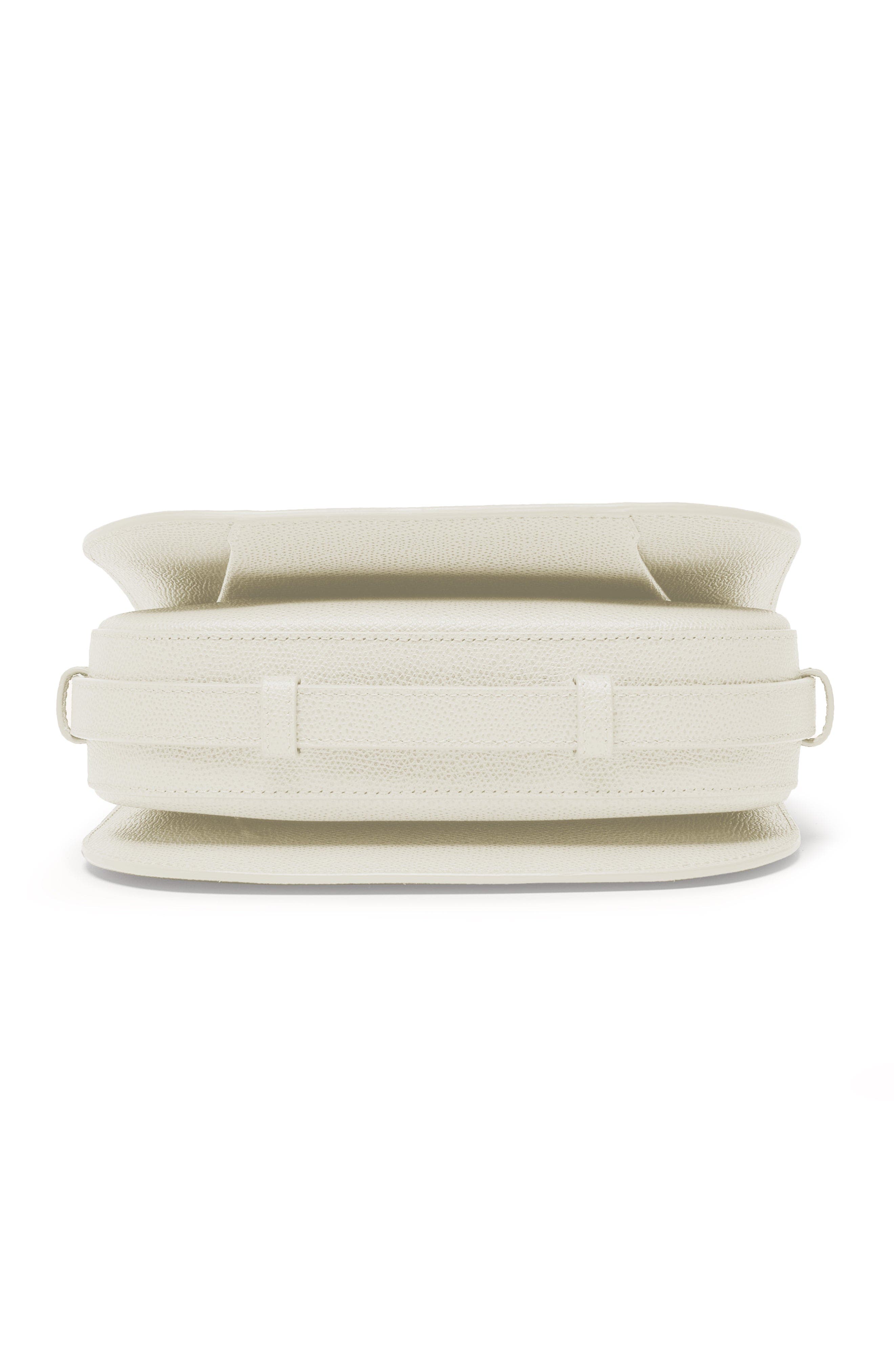 Cadence Crossbody Pebbled Leather Handbag, Alternate, color, Cream