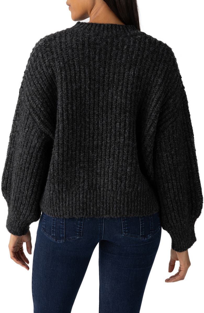 Sanctuary Fuzzy Volume Sleeve Sweater, Alternate, color, 
