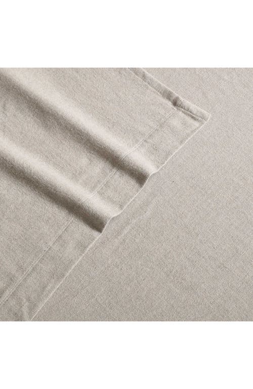 Calvin Klein Mélange Flannel Sheet Set In Natural