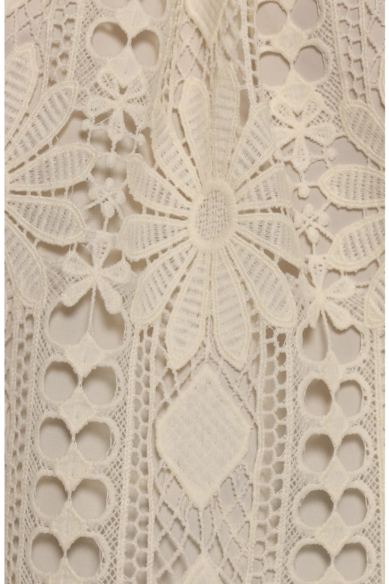 Kennedy Lace Overlay Top, Alternate, color, CREAM