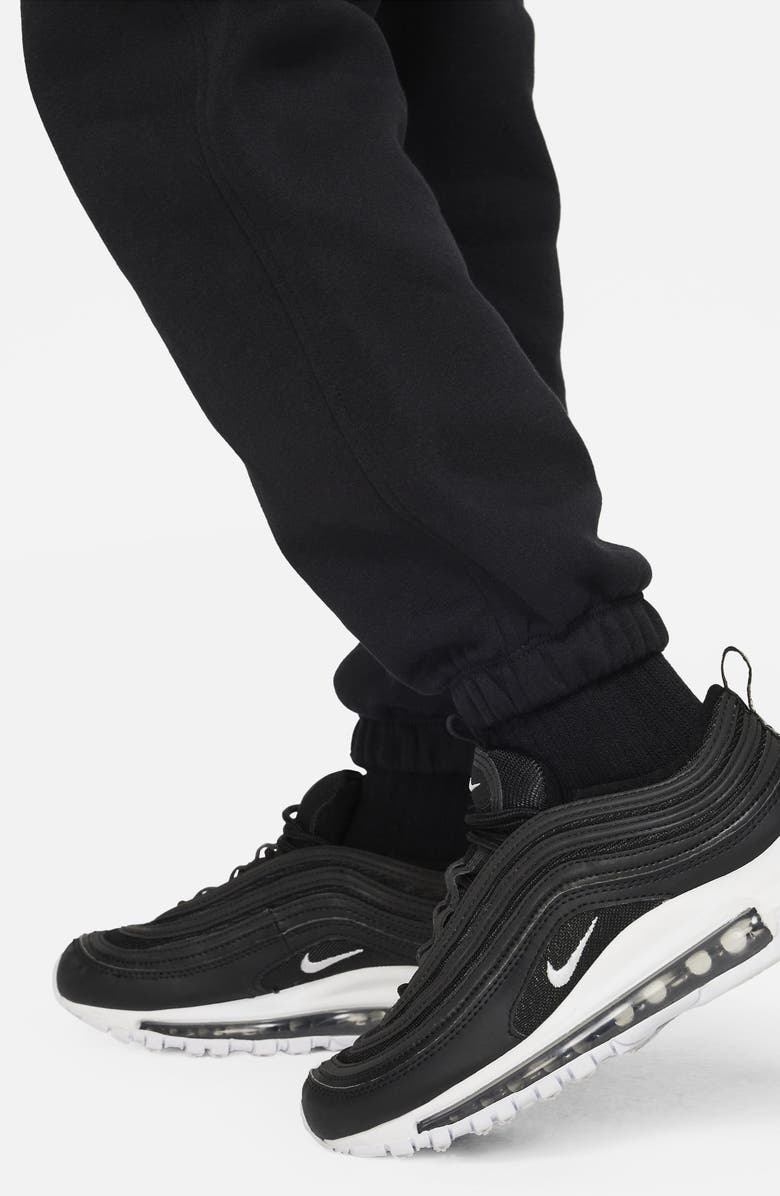 Nike Kids' Sportswear Club Fleece Sweatpants, Alternate, color, Black/Black/White