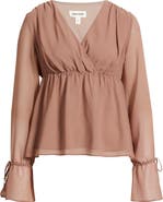 Open Edit Babydoll Chiffon Top
