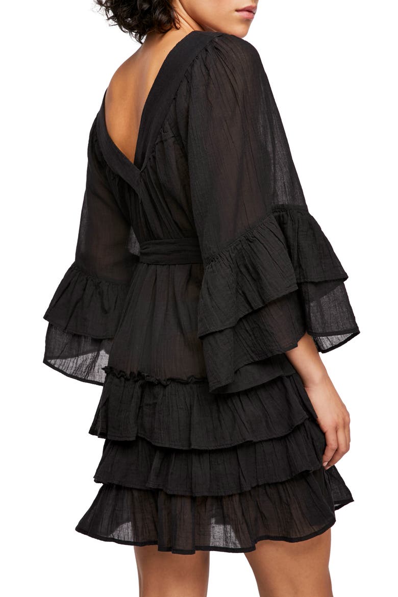 Endless Summer by Free People Gretta Minidress, Alternate, color, BLACK