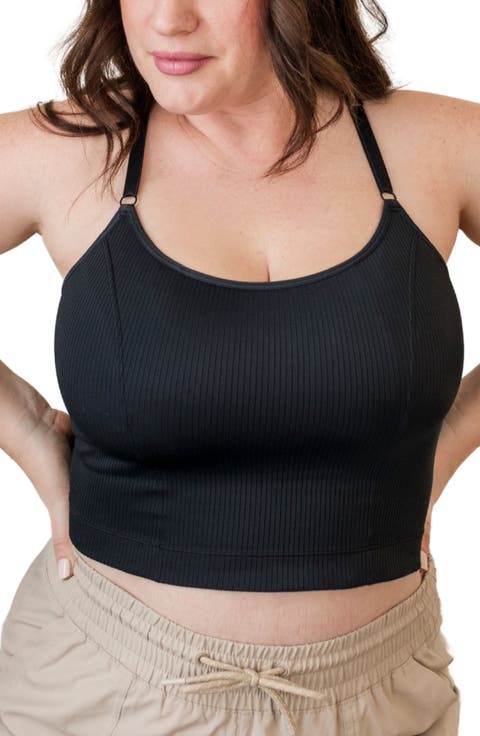 Ribbed 3 in 1 Amelia Pumping and Nursing Swimsuit Top (for cup sizes A-DD)