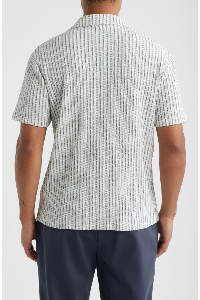Tower Seersucker Camp Shirt, Alternate, color, WHITE/ SOFT BLUE