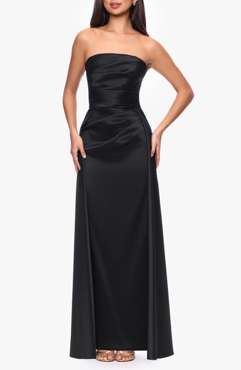 Mikado Strapless Gown