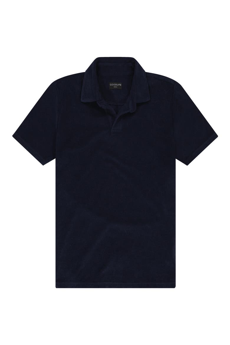 Terry Cloth Polo, Alternate, color, MIDNIGHT