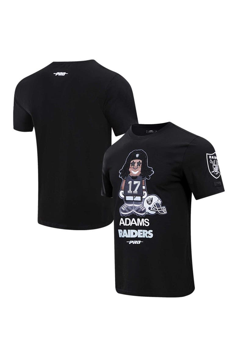 Men's Pro Standard Davante Adams Black Las Vegas Raiders Player Avatar Graphic T-Shirt, Main, color, Black