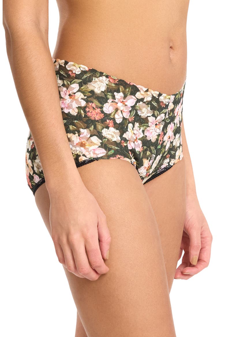 Floral Retro Lace Vikini, Alternate, color, DARK ROOM BLOOMS