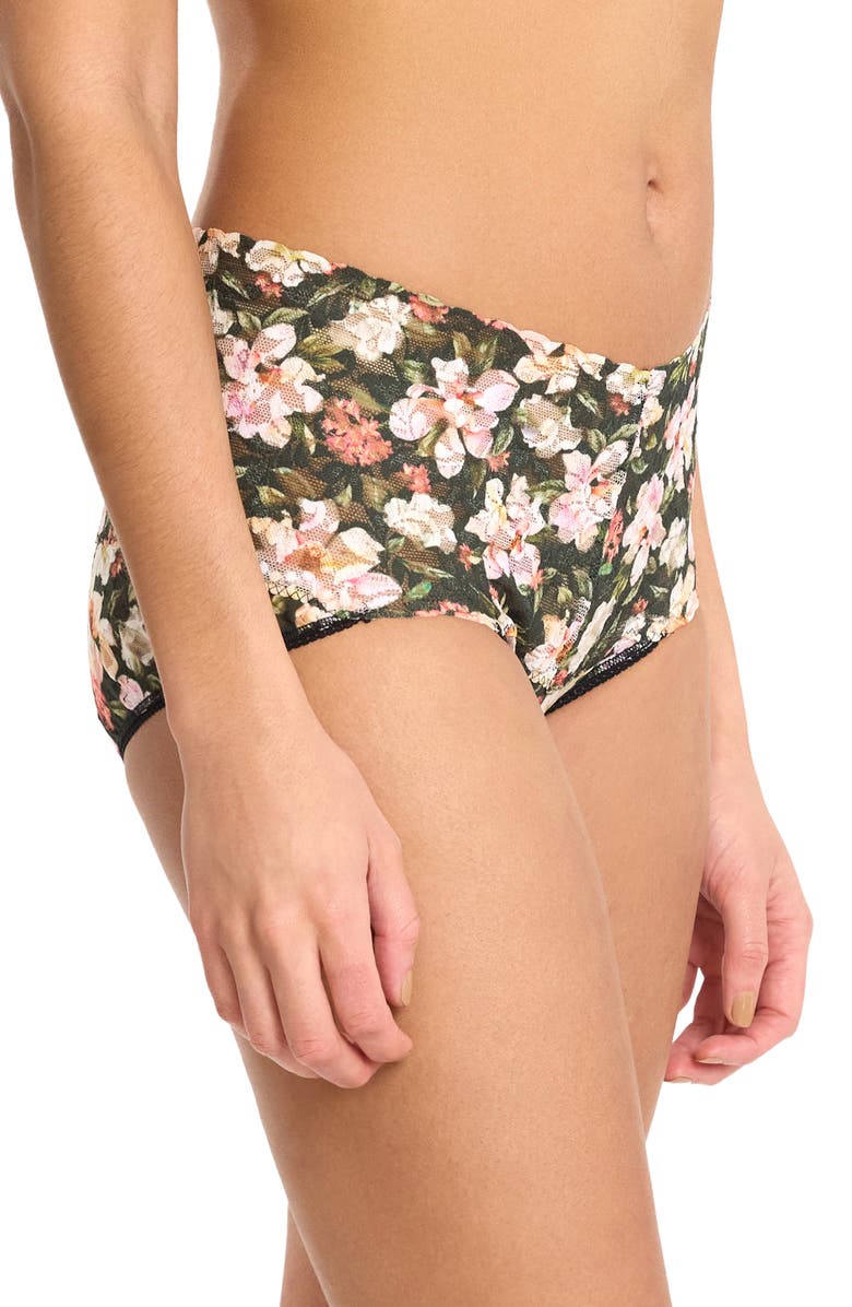 Hanky Panky Floral Retro Lace Vikini, Alternate, color, Dark Room Blooms