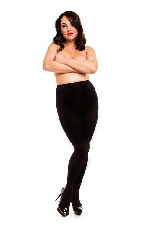 Glamory Hosiery Sweater Tights In Black