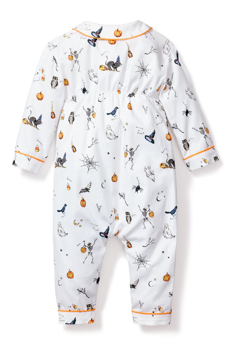 Trick or Treat Halloween One-Piece Pajamas, Alternate, color, WHITE