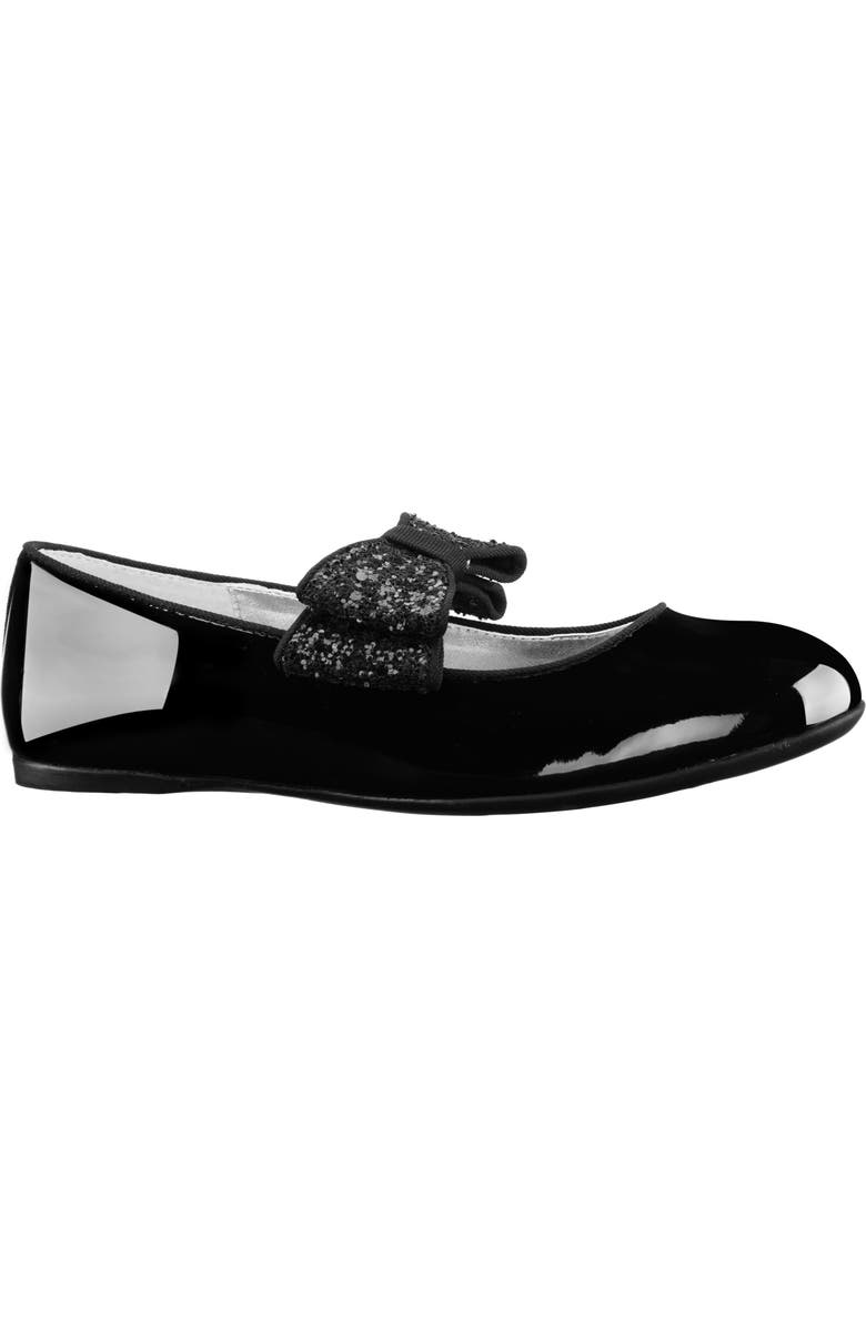 Nina Zondra Glitter Bow Flat, Main, color,