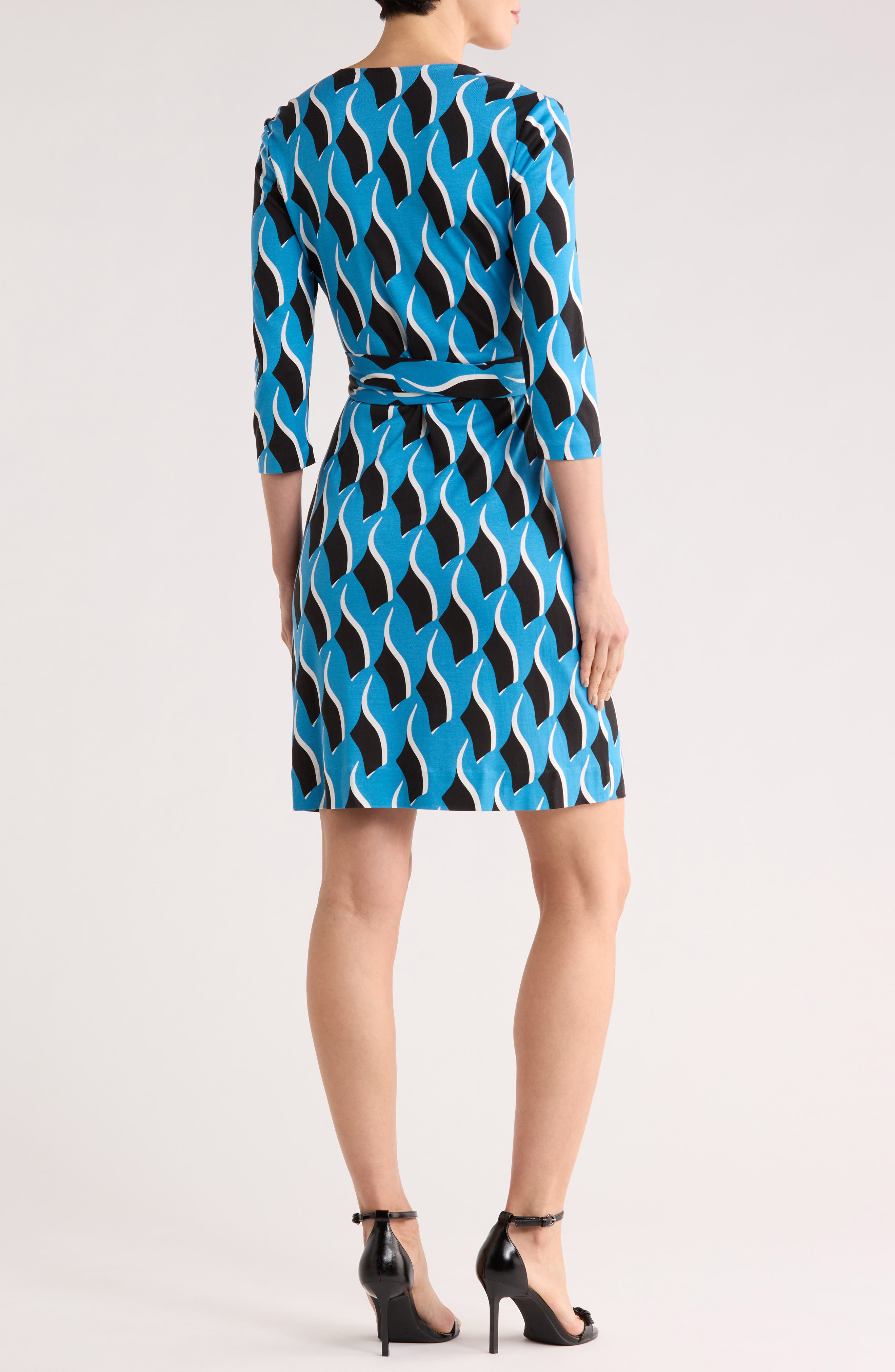 diane von furstenberg new julian two silk jersey wrap dress Diane von Furstenberg New Julian Two Chain-Print Wrap Dress