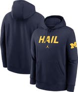 Jordan Brand Men's Jordan Brand Navy Michigan Wolverines Nickname Club Fleece Pullover Hoodie