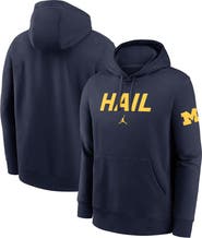 Jordan Brand Men's Jordan Brand Navy Michigan Wolverines Nickname Club Fleece Pullover Hoodie