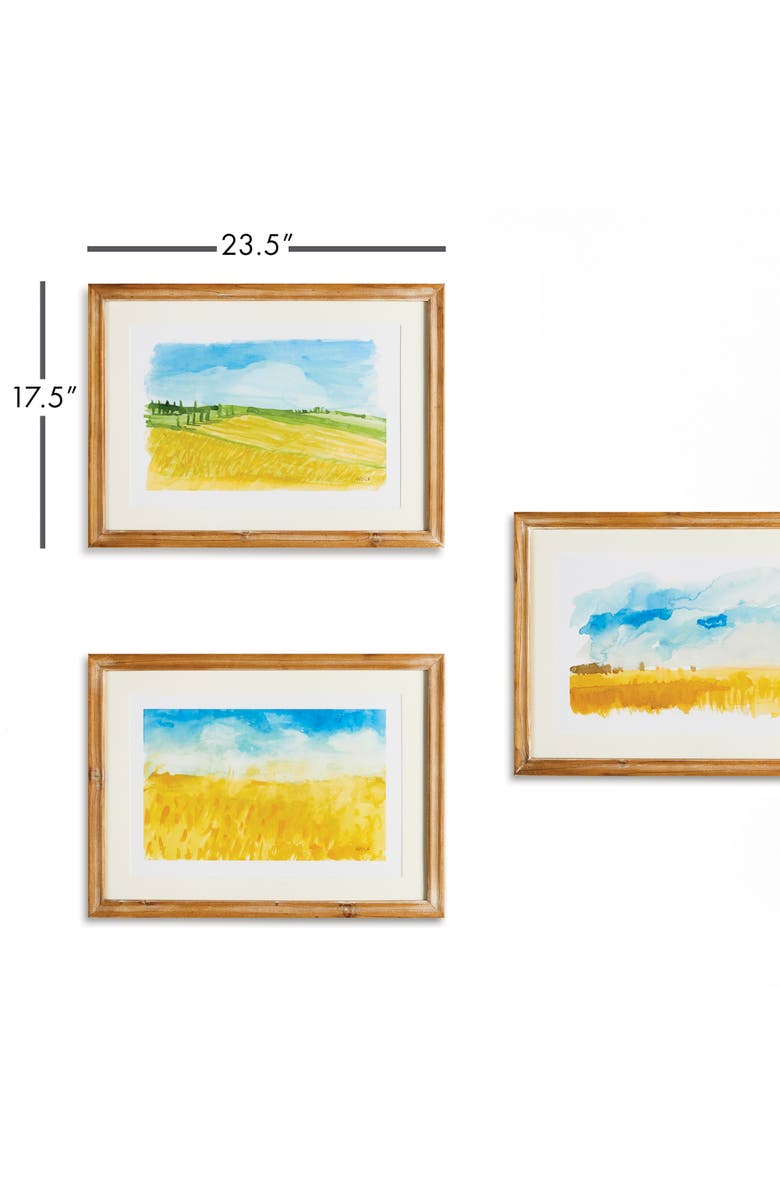 Napa Home & Garden European Landscape Prints Set of 3, Alternate, color, White