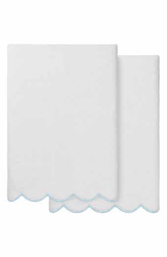 Adornia Scallop Set of 2 Bath Towels