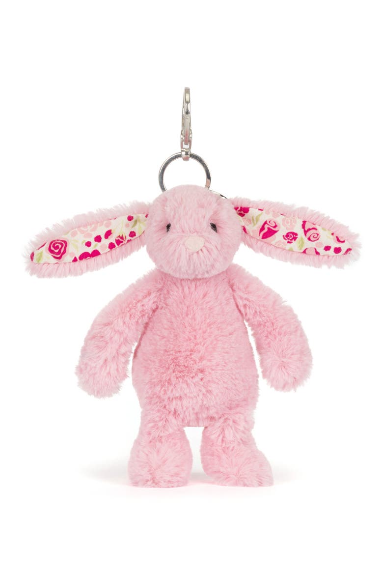 Kids' Blushkin Blossom Bunny Stuffed Animal Bag Charm, Alternate, color, PINK