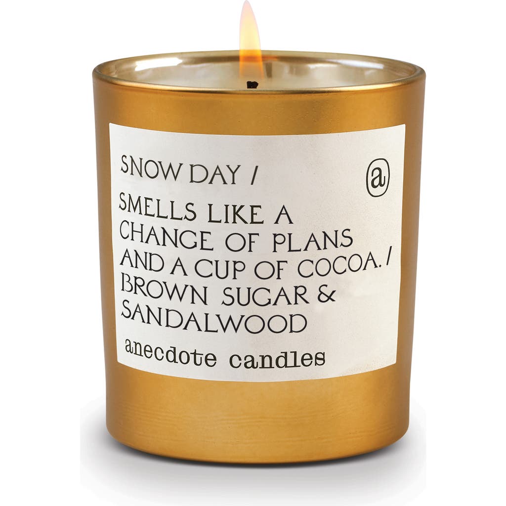ANECDOTE CANDLES Snow Day Candle in Gold  product