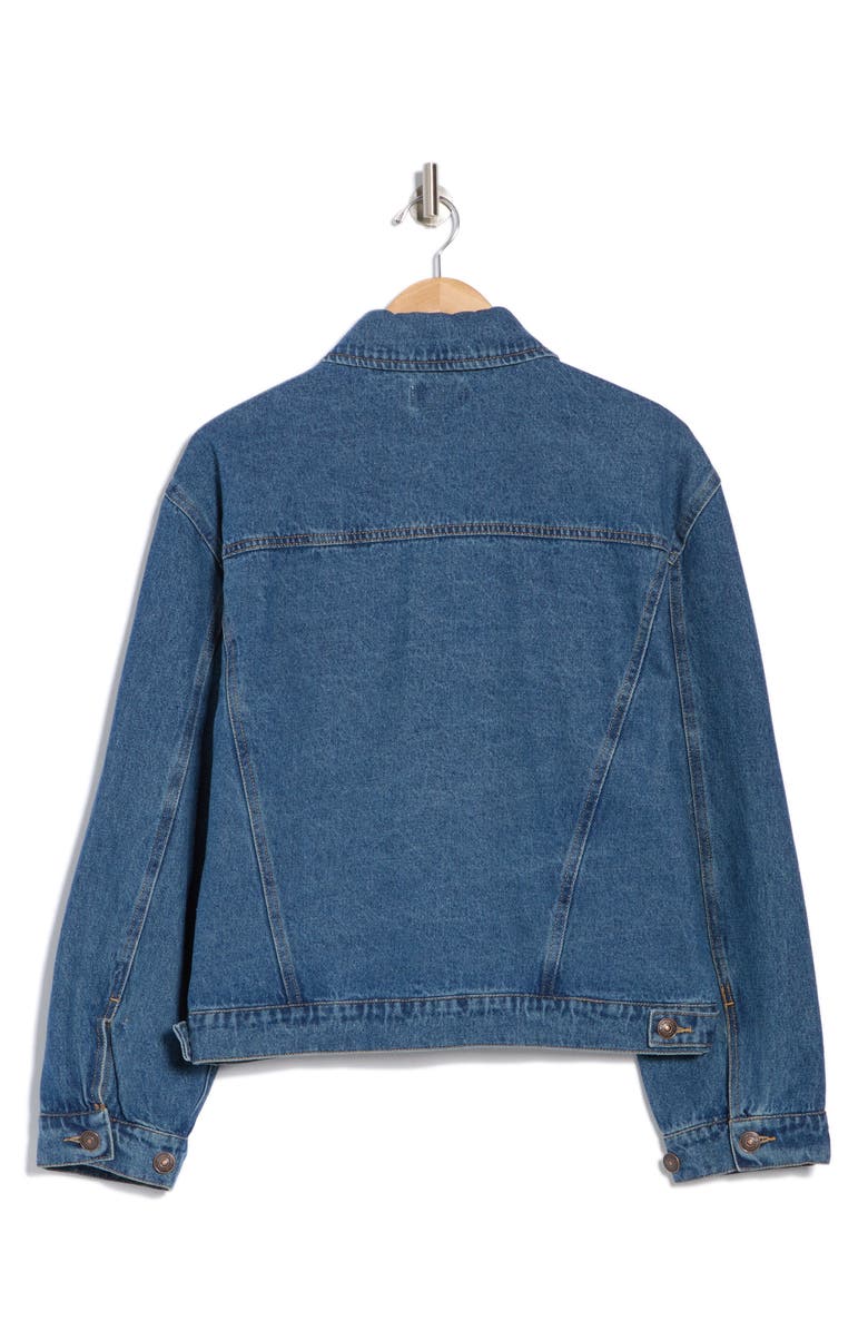 Steve Madden Denim Trucker Jacket, Alternate, color,