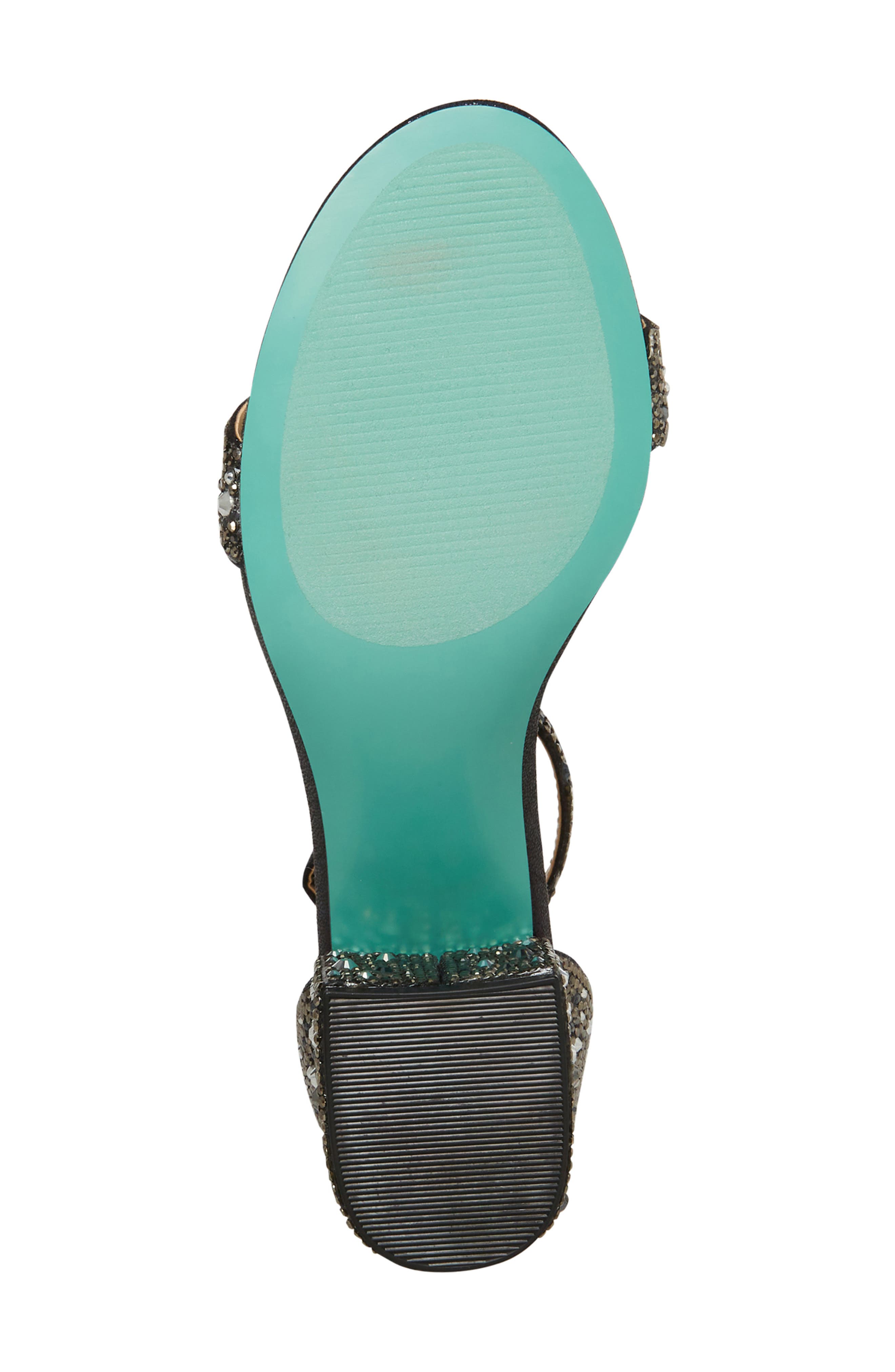 Betsey Johnson Mari Crystal Ankle Strap Sandal, Alternate, color, 