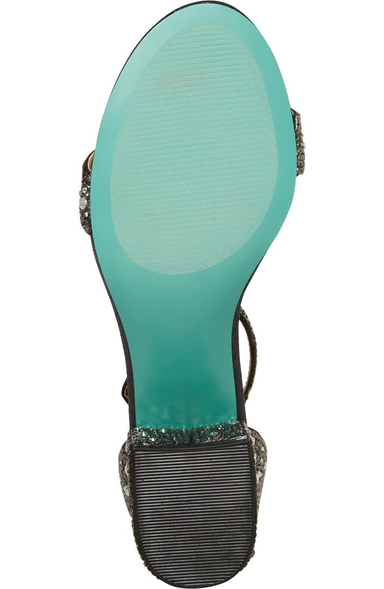 Betsey Johnson Mari Crystal Ankle Strap Sandal, Alternate, color,