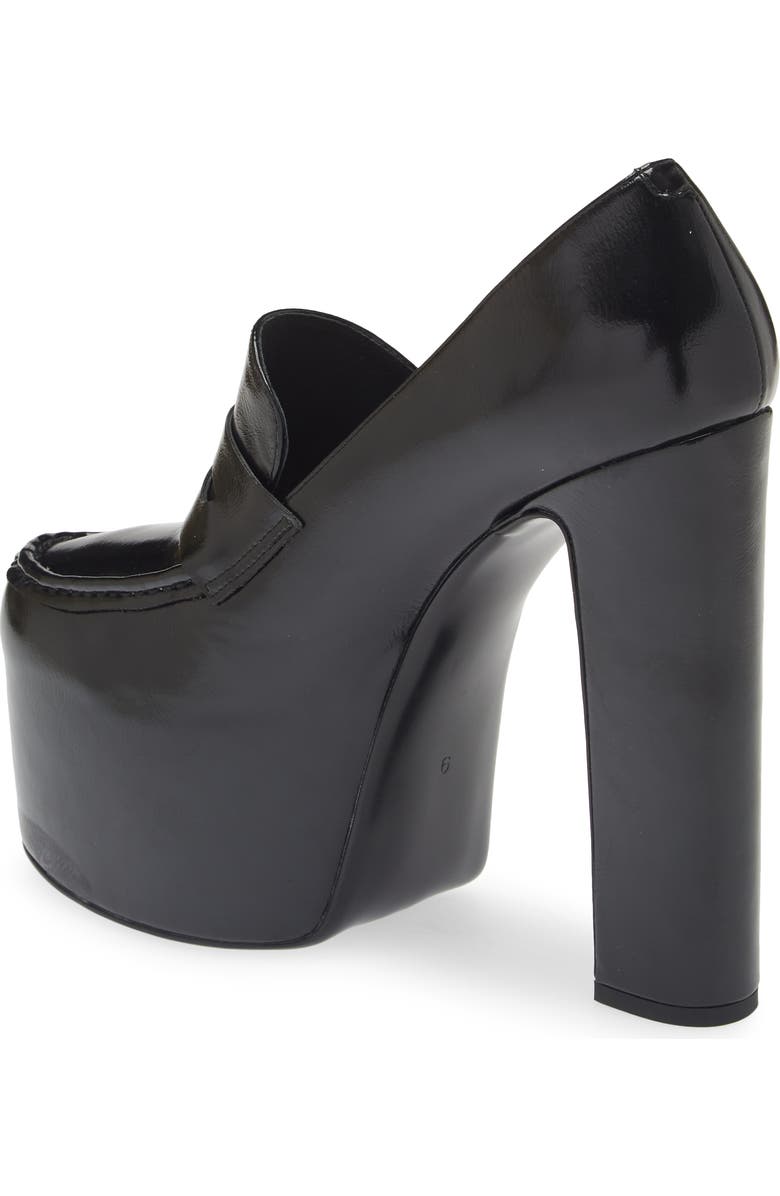 Jeffrey Campbell Long Last Platform Penny Loafer Pump, Alternate, color,