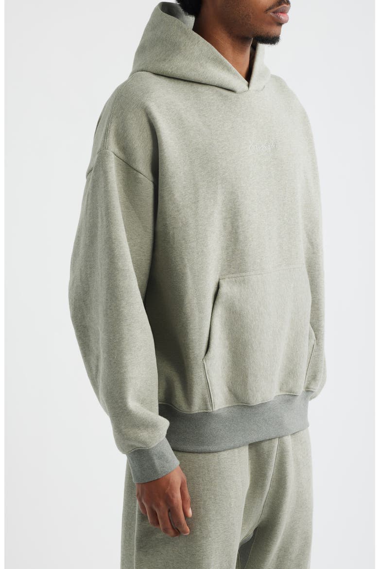 Signature Classic Fit Hoodie, Alternate, color, CONCRETE/DARK CONCRETE HEATHER