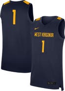 Nike Men's Nike #1 Navy West Virginia Mountaineers Replica Jersey
