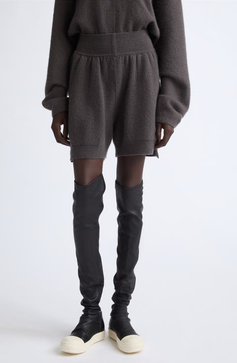 Cashmere Blend Knit Shorts