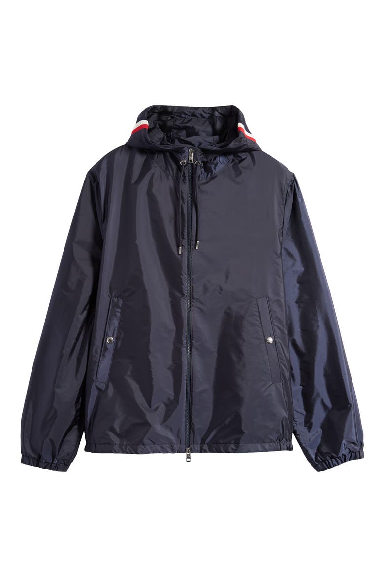 Grimpeurs Hooded Water Repellent Nylon Jacket, Alternate, color, NAVY