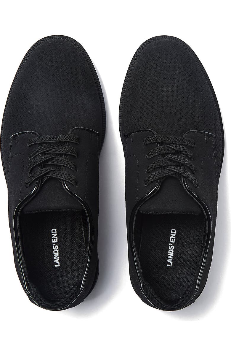 Lands' End Kids Academy Oxford Sneakers, Alternate, color, Black