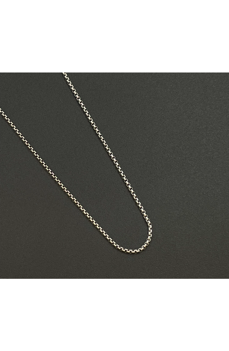 Donatello Gian Sterling Silver Roundbox pendant Necklace, Alternate, color, Silver