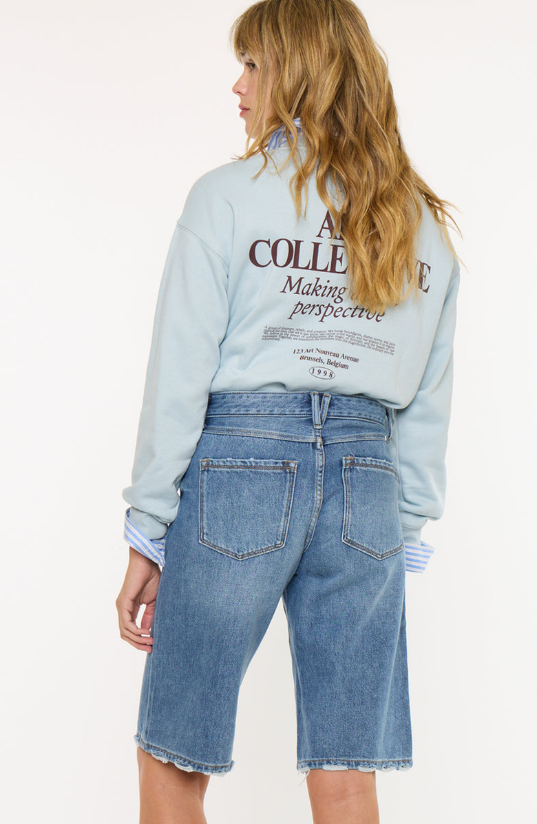 KanCan Daylin Low Slung Baggy Jort Shorts, Alternate, color, Medium Wash