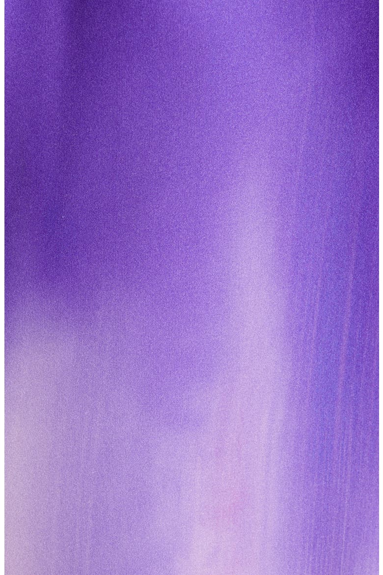 Everett Long Sleeve Ombré Charmeuse Gown, Alternate, color, PURPLE MULTI