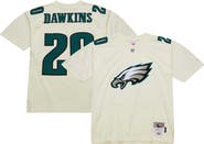 Mitchell & Ness Men's Mitchell & Ness Brian Dawkins Cream Philadelphia Eagles Chainstitch Legacy Jersey