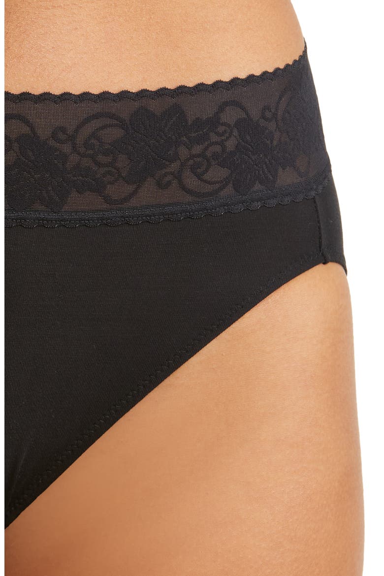 Comfort Touch High Leg Briefs, Alternate, color, BLACK