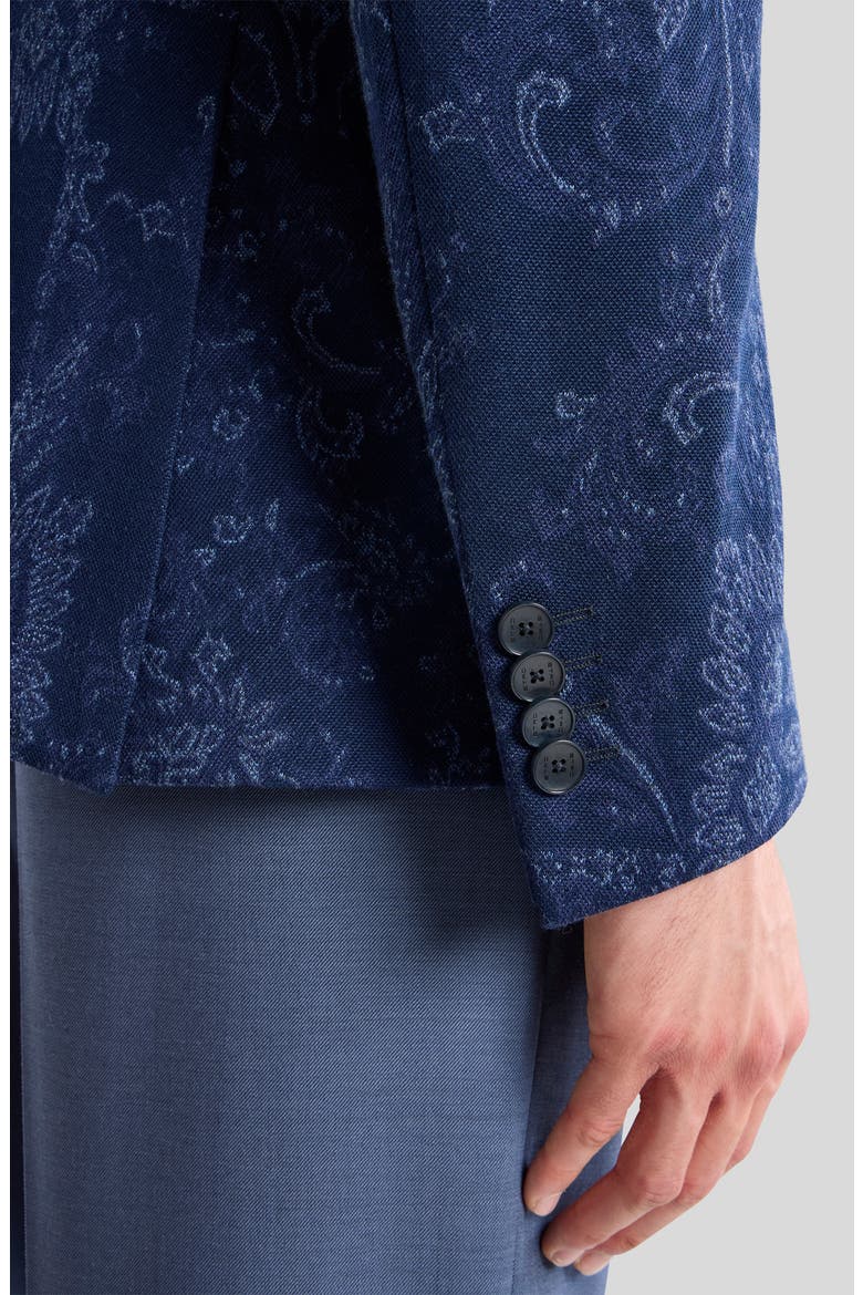 Roma Mixed Print Cotton Jersey Sport Coat, Alternate, color, MULTICOLOR BLUE BASE