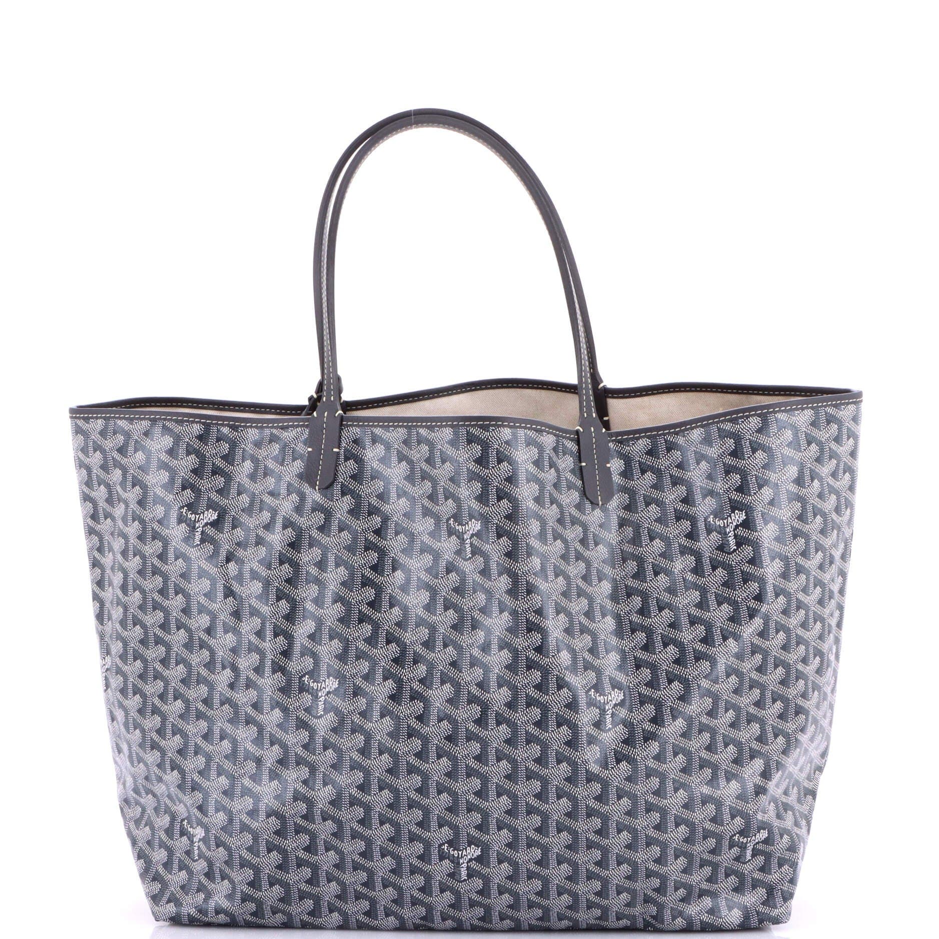 Pre-Owned Goyard Saint Louis Tote Coated Canvas GM, Main, color, Gray