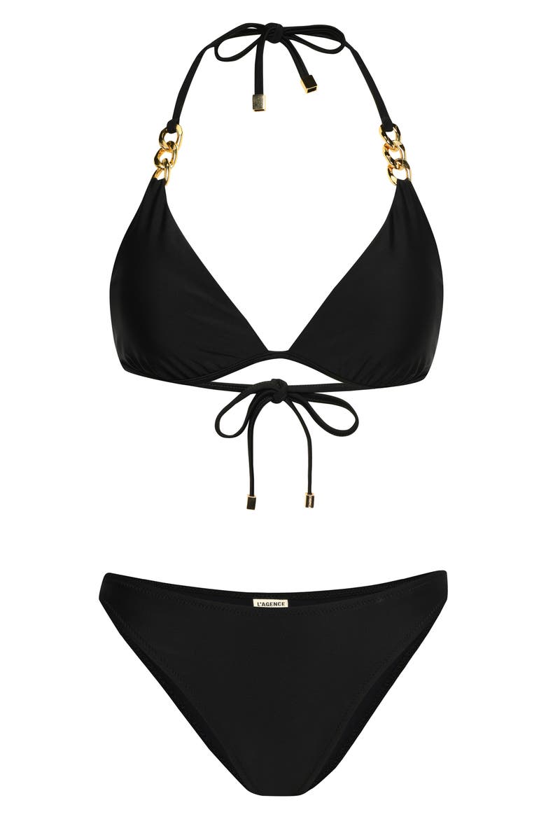 Jean Bikini Bottoms, Alternate, color, BLACK