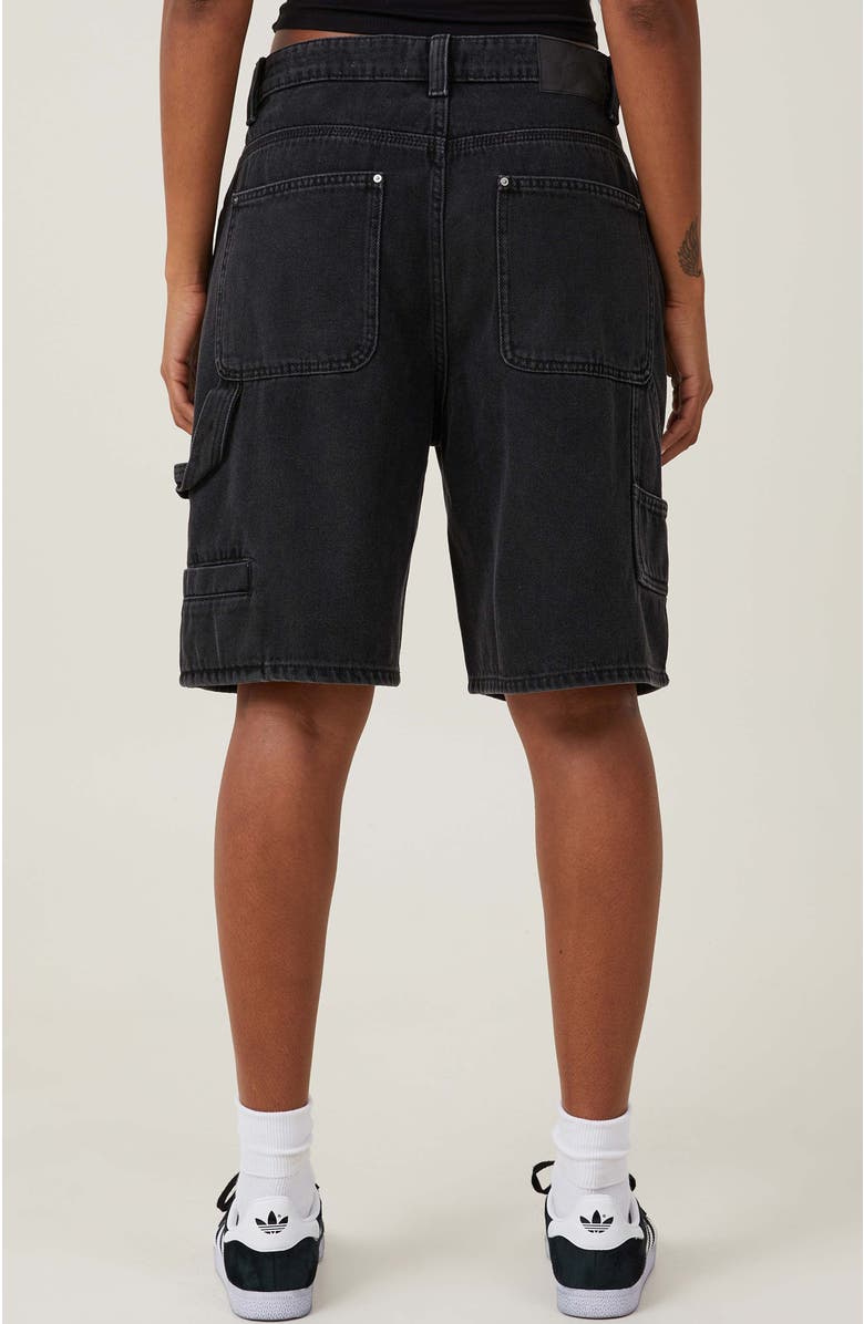 Cotton On Super Baggy Carpenter Denim Jort, Alternate, color, 