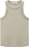 MANGO Boniw Rib Tank Top
