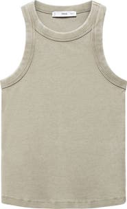 MANGO Boniw Rib Tank Top