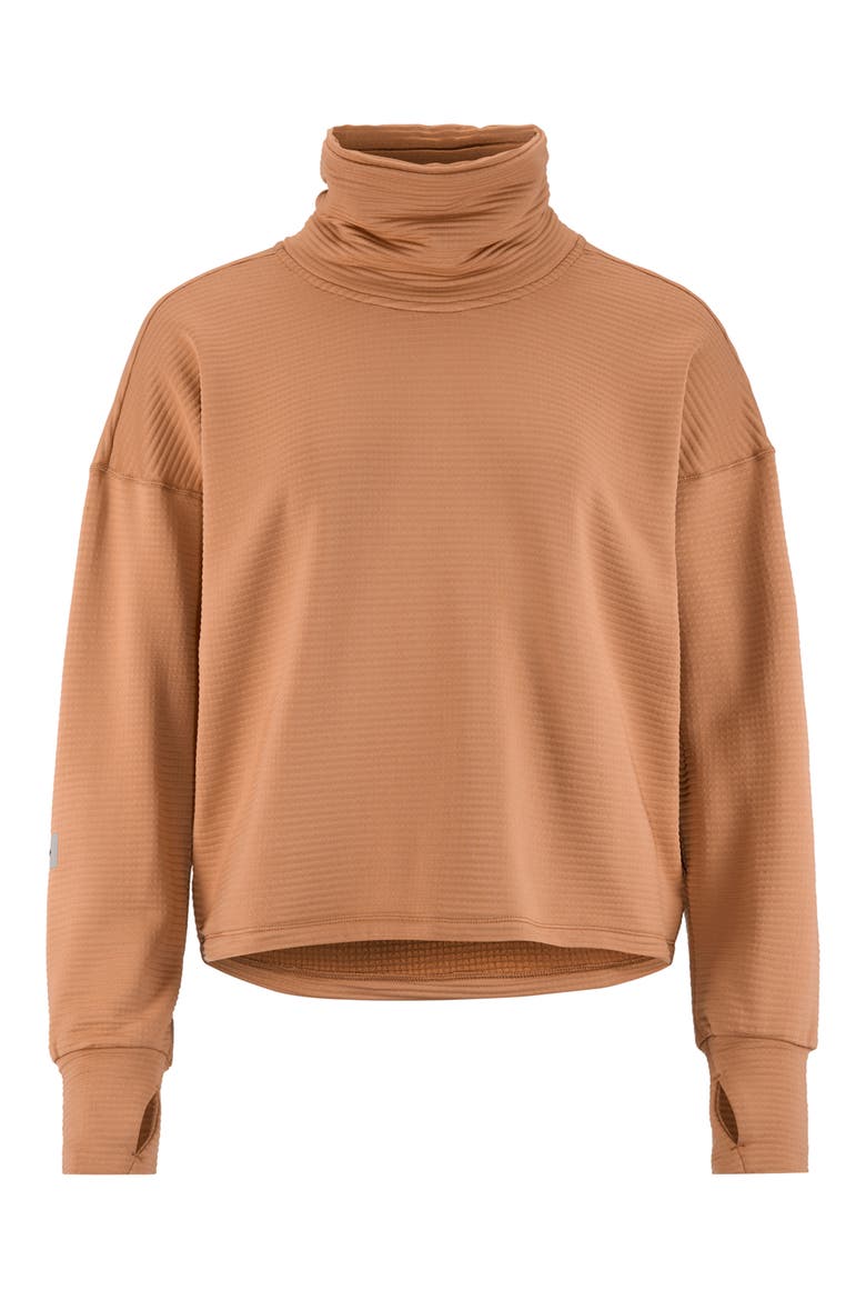 Subz Turtleneck Jersey Sweatshirt, Main, color, SYRUP