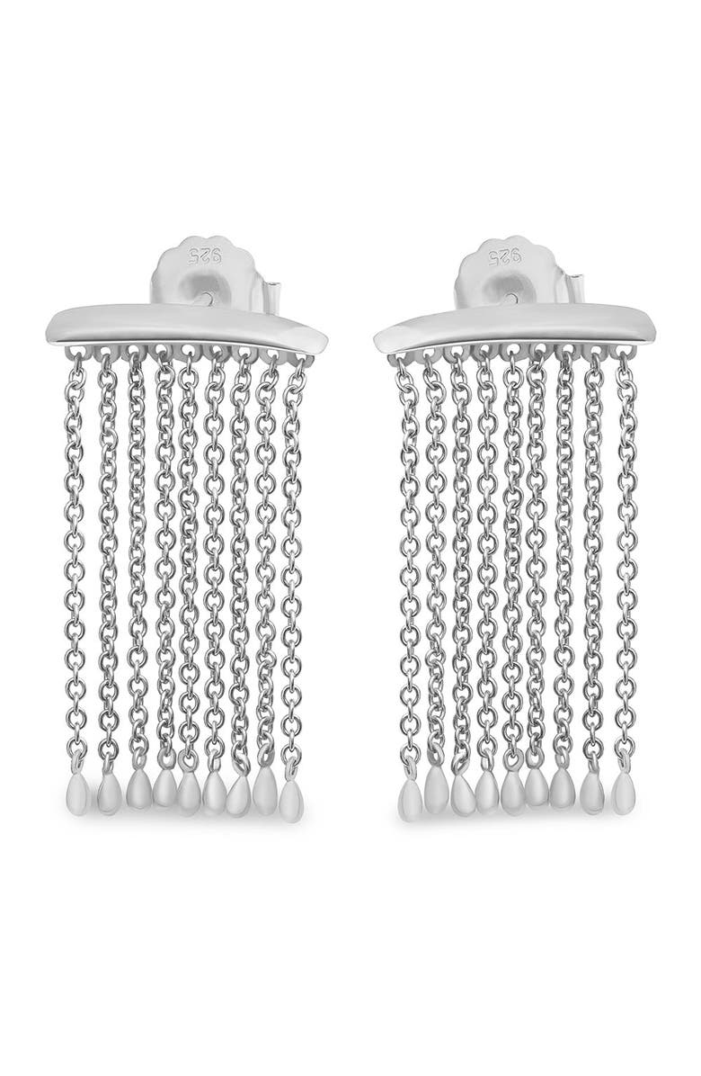 Lucy Quartermaine Waterfall Rain Earrings, Main, color, Sterling Silver