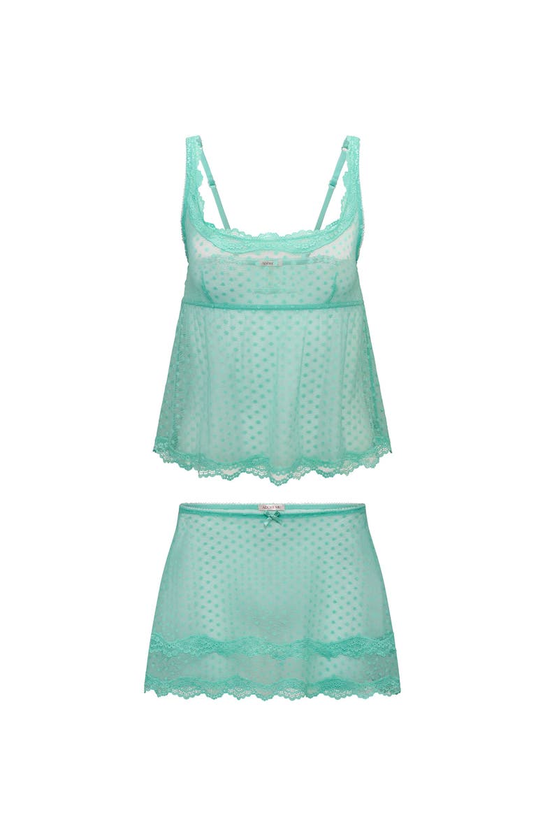 Adore Me Kit Camisole & Half Slip Set Lingerie, Alternate, color, Medium Green