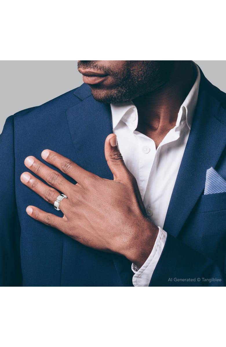 Bliss Diamond Men's 1/4Ct Diamond Solitaire Wedding/Anniversary Ring 14k Gold or Pt Lab Grown, Alternate, color, 