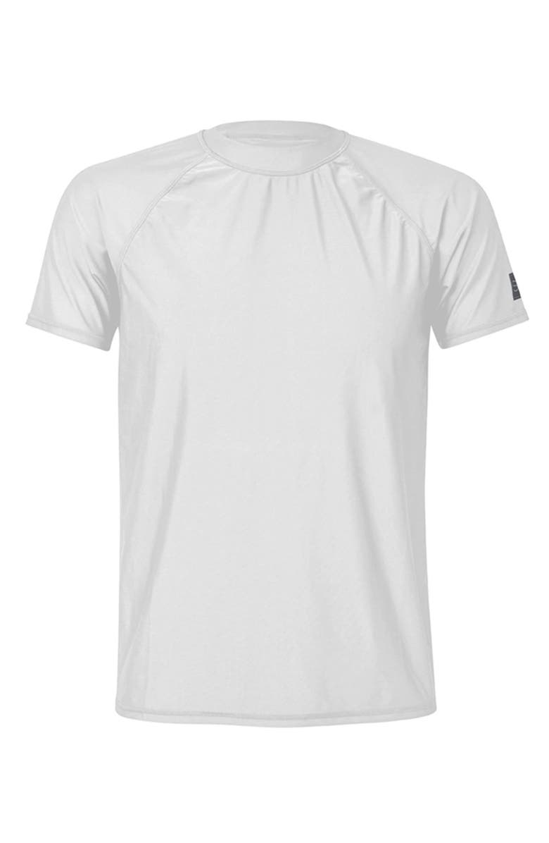 Snapper Rock Short Sleeve Rash Top, Main, color, White